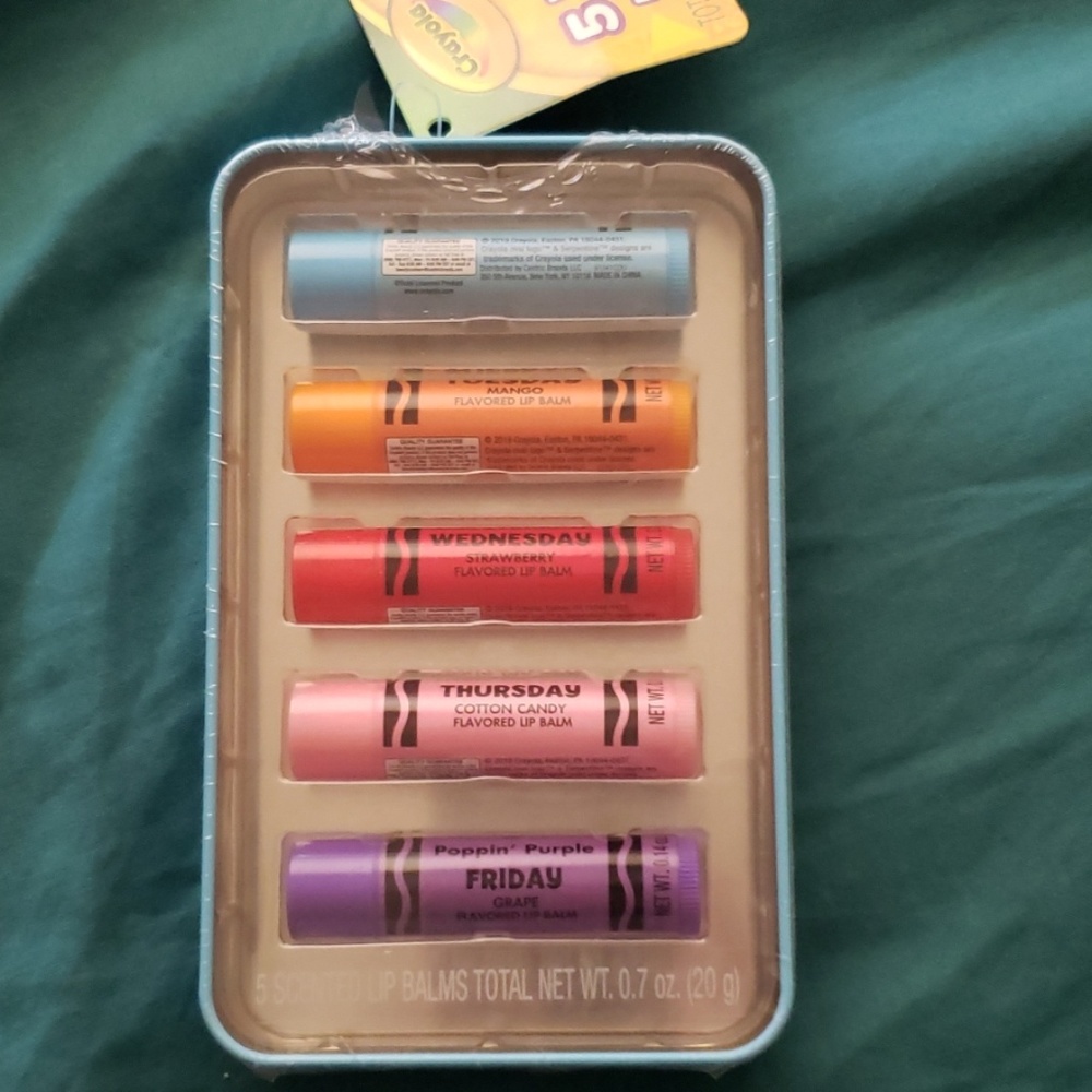 Crayola-5 days of the week lip balm